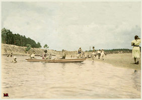 Рогачев. Городской пляж. Лето 1940 год.