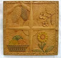 Резьба по дереву панно Времена года