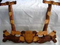 Резьба по дереву вешалка в прихожую